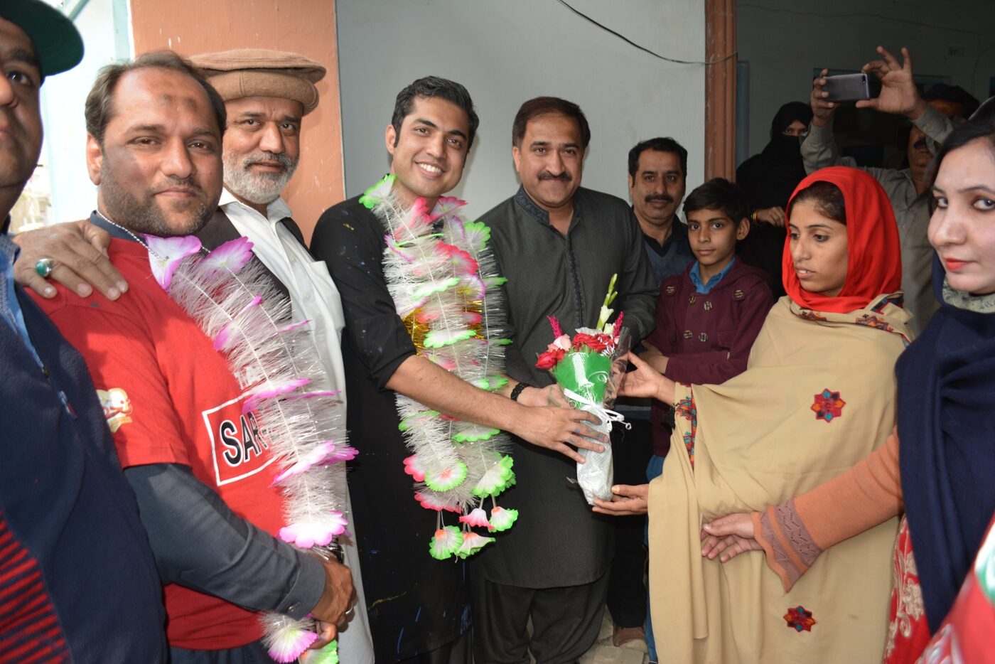 Programme participant receiving recognition