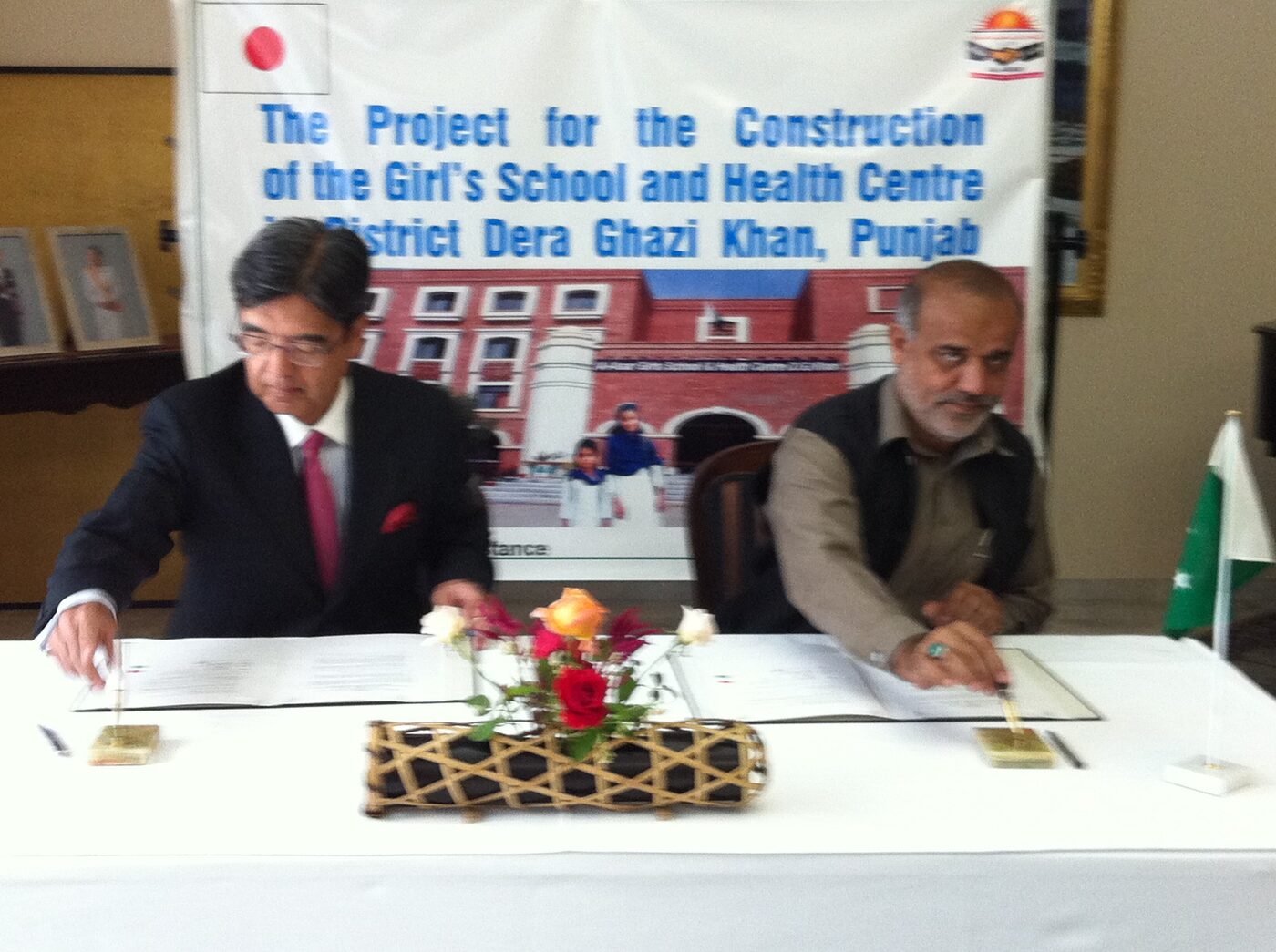 Institutional representatives at a girls school project event