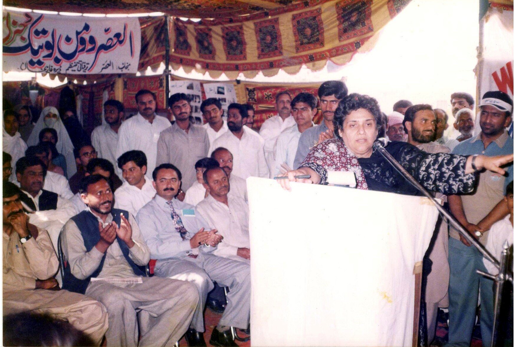 Speaker addressing participants at a vocational community event