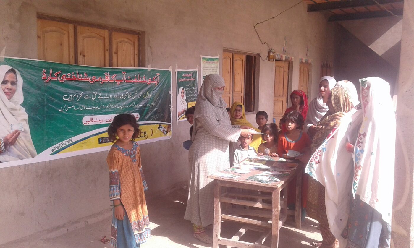 Women attending a health-awareness activity